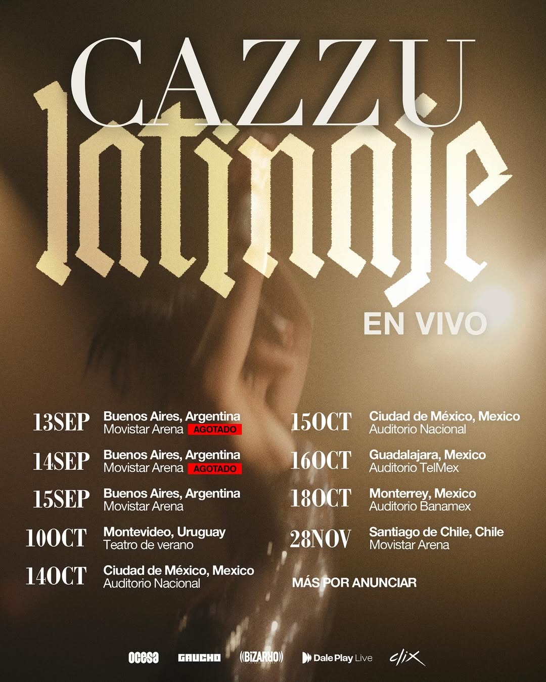 Póster del Latinaje En Vivo Tour de Cazzu 2026